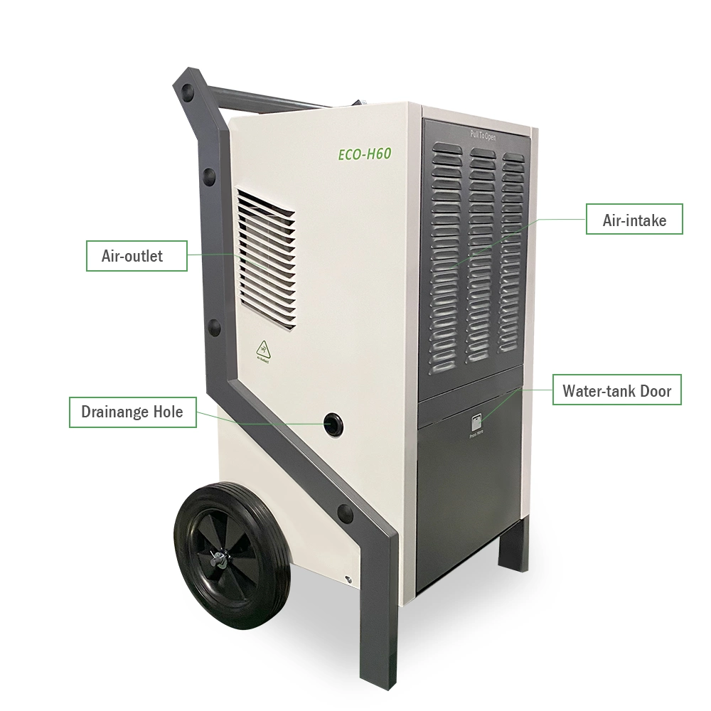 R410A 125 Pint Per Day Basement Dehumidifiers for Home