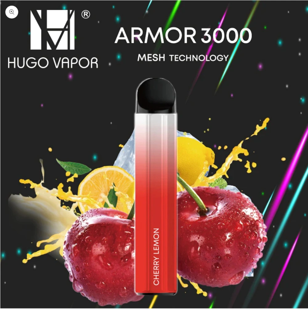 Heiße Verkäufe E Zigarette Hugo Vapor Armor 3000 Puffs ecig Vaporizer Mesh Coil Nikotin 5% Smoking Vape Pen Einweg-Vapes