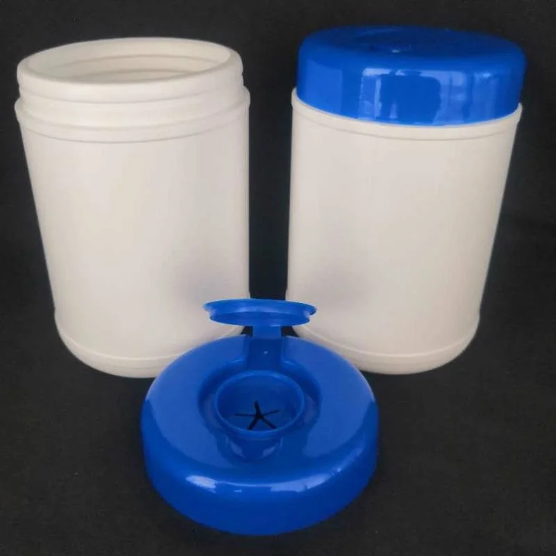 Plastic Round Wet Towel Bucket Cover Lift Wet Towel Packaging Bottle