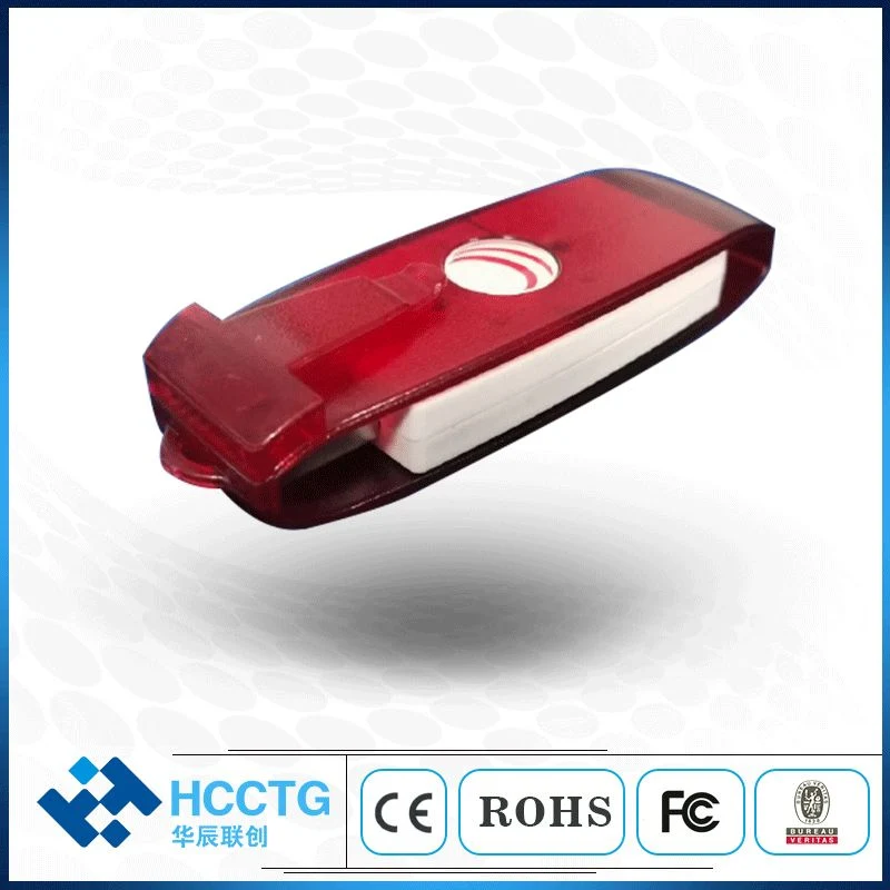 USB PC/Sc RFID Contactless NFC Smart Card Reader with USB Type a and Type C Dual Connectors (DCR37)