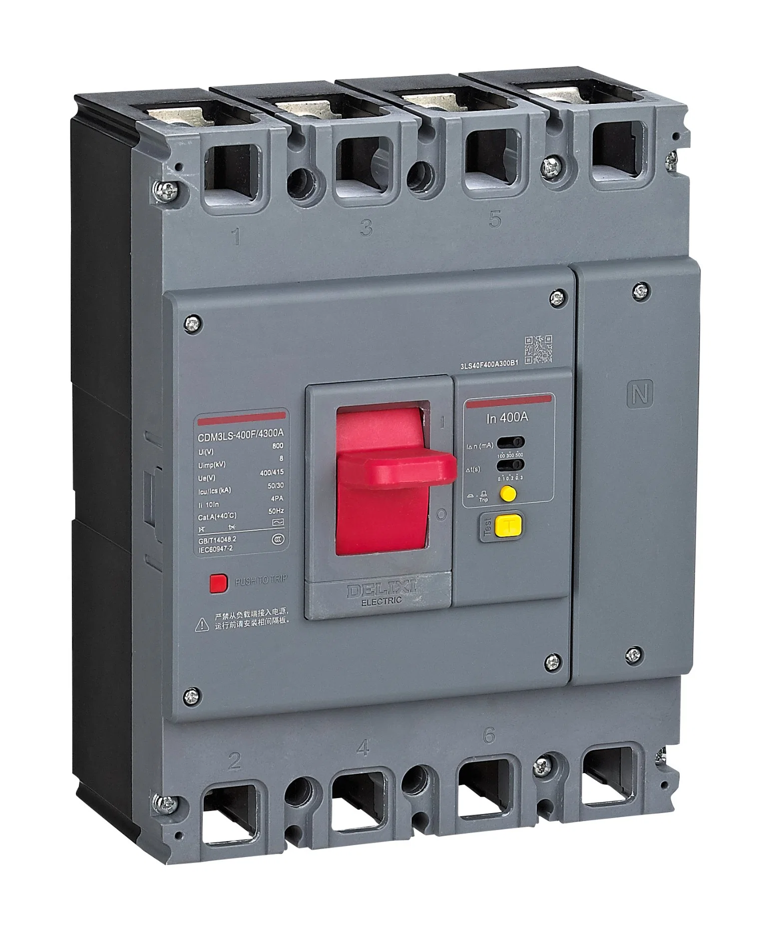 Delixi Electrical Accessories Cdm3ls Residual Current Operated Circuit Breaker