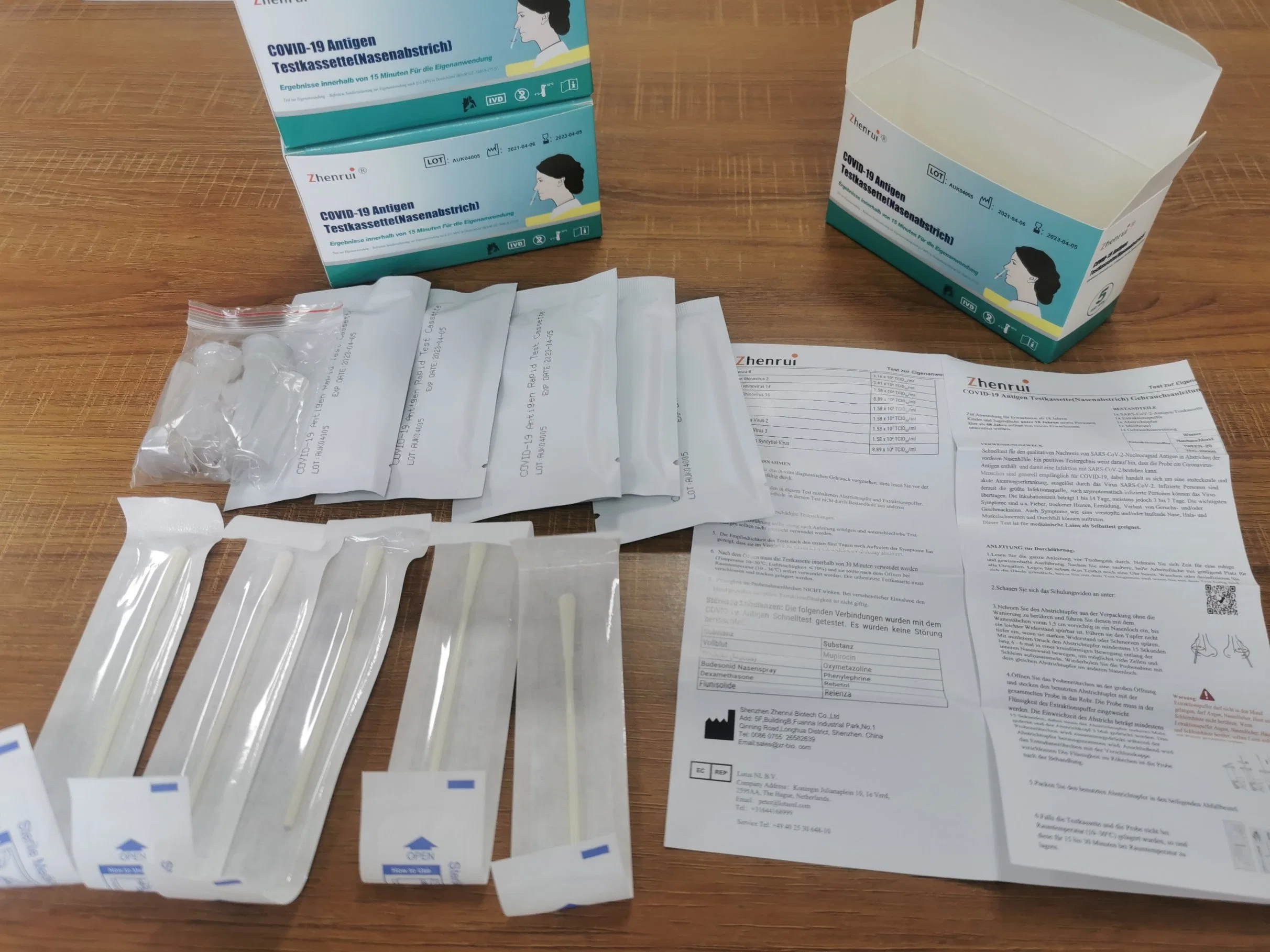 Antigen Fast Test Kit Professional Version und Person Selbsttest Version