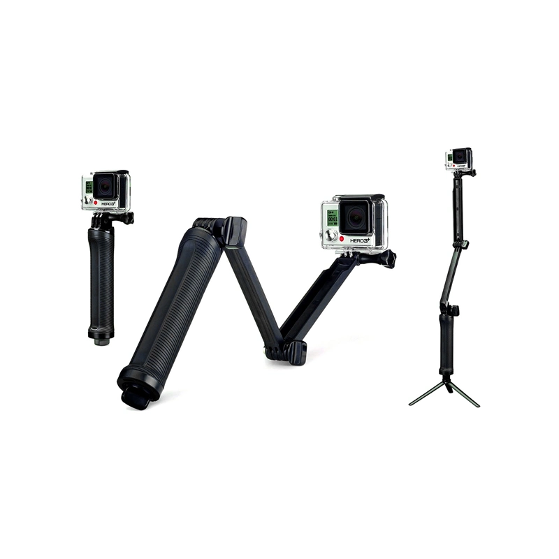 Wholesale/Supplier Black Foldable Handheld Selfie Stick for Gopro Video Camera Accessories