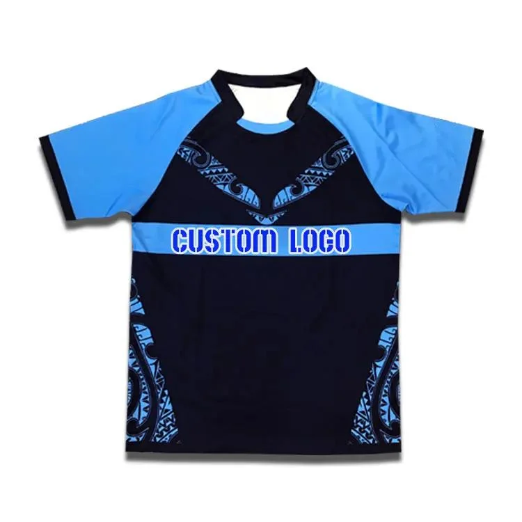 Custom Sublimation 100% Polyester Günstige Rugby Shirt Rugby Jersey Rugby Uniform Rugby Team Wear Rugby Kits Rugby Wear