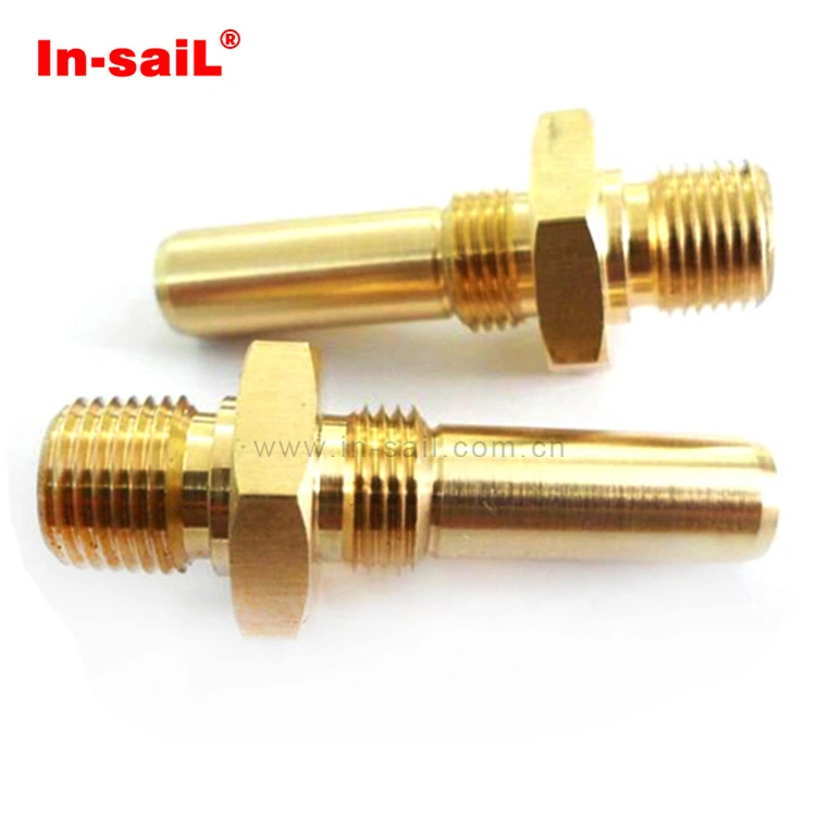 Custom Size Brass Nipple Joint Insert Pneumatic Adapter Male Swivel Hose Barb Fittings