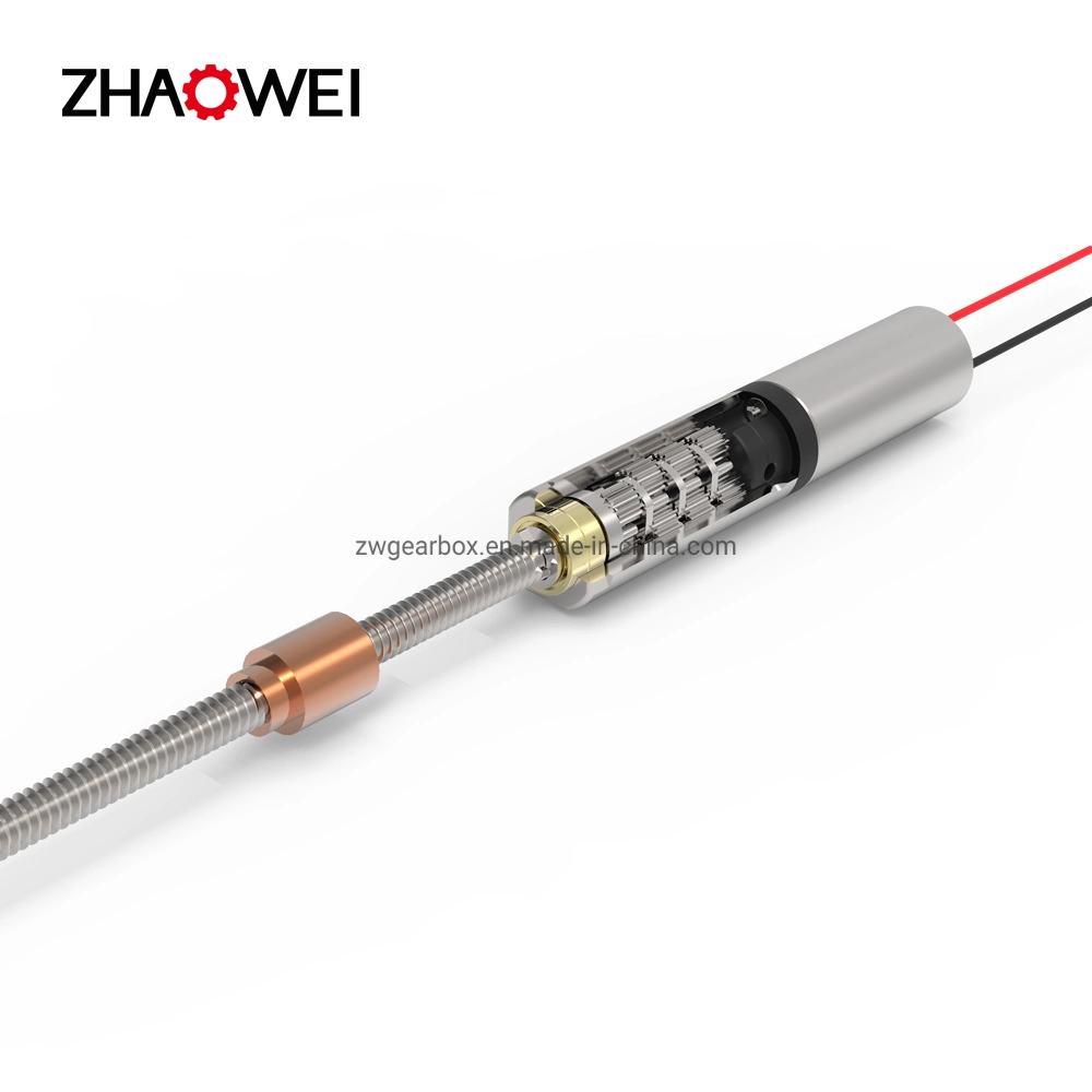 Actuador eléctrico DC Linear de 6 mm e 1.5 V para tomada do Elevador Inteligente