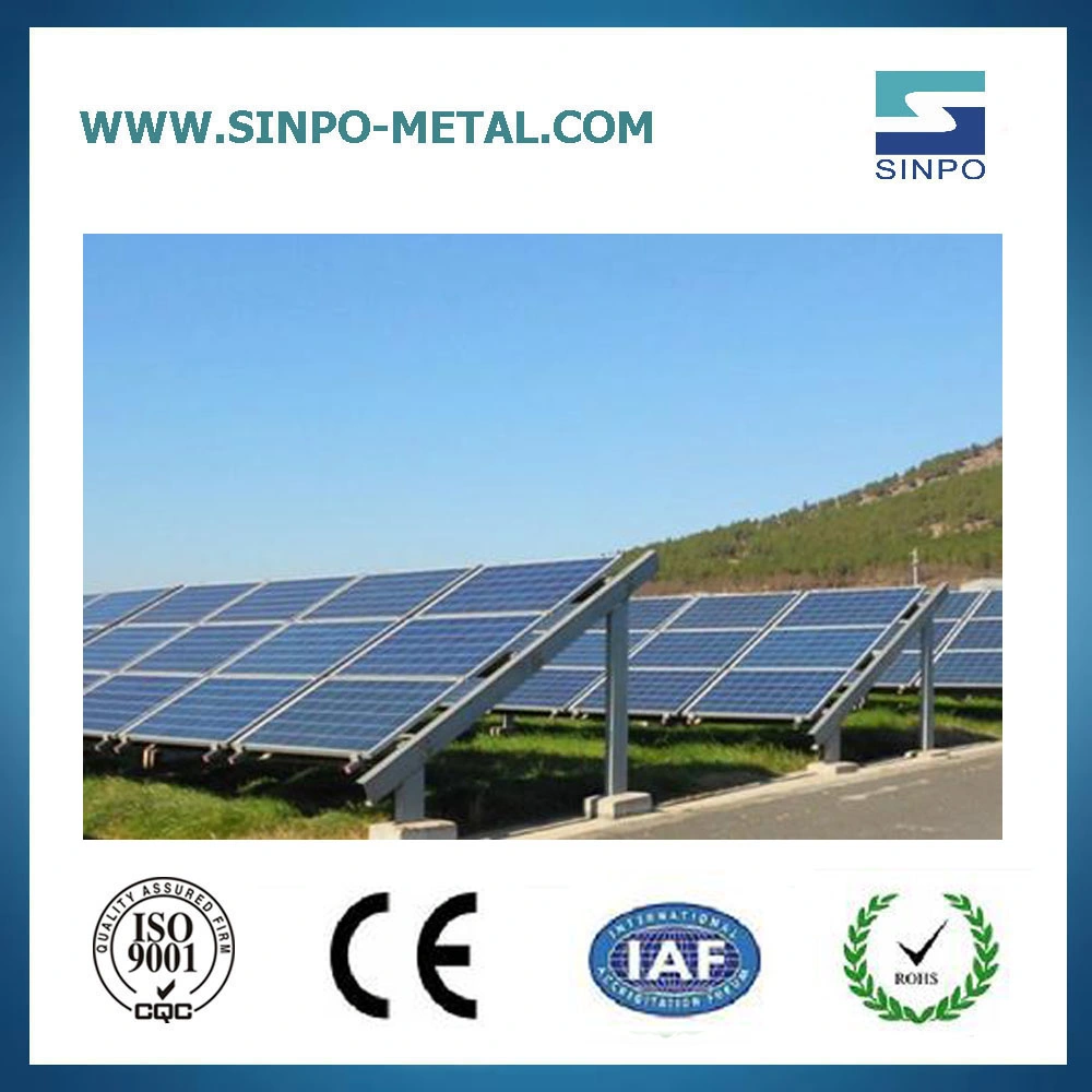 El suelo o techo plano de Energía Solar de fijación de la solución de montaje del sistema