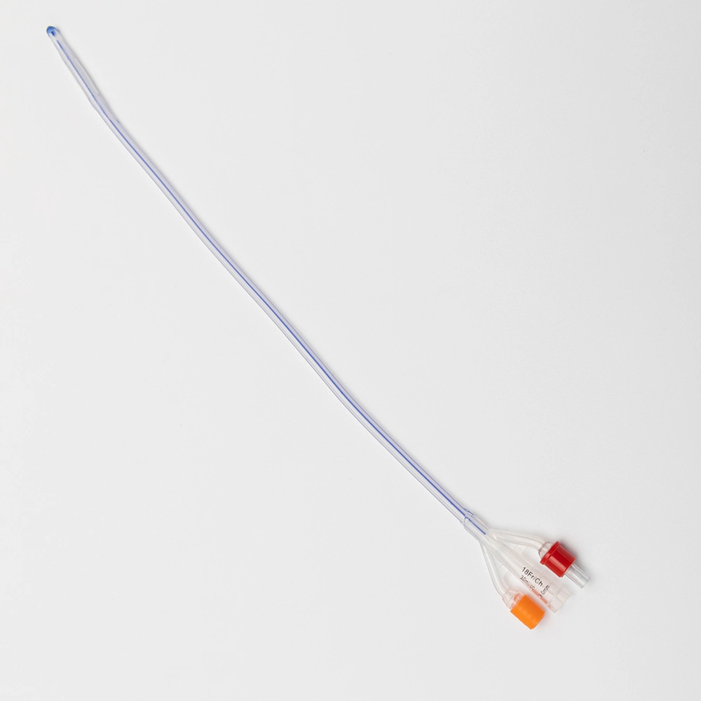 100% Full Silicone Foley Catheters 2-Way 3-Way Drainage Catheter