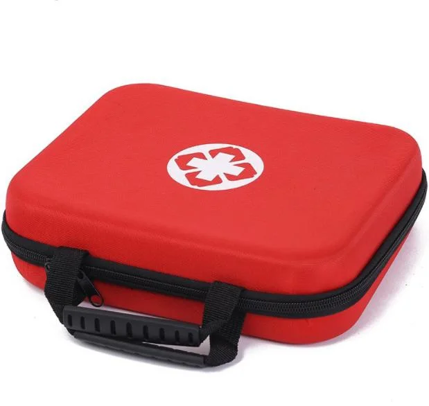 Small First Aid Kit, Essential Emergency Trauma Medical Supplies Packed in a Red Waterproof Box, Perfect for Car Home Office Travel Outdoor Camping Hiking