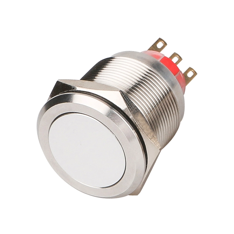 IP67 Pin Terminal Stainless Steel 2no2nc Momentary 22mm Push Button Switch on off