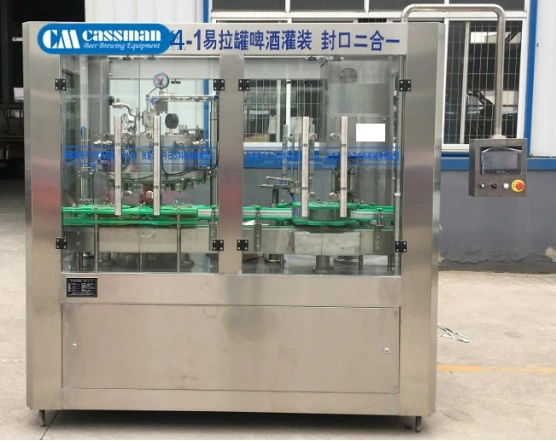 2-1 Can Filler Semi-Auto Can Filling and Seaming Machine 330ml 500ml Cans