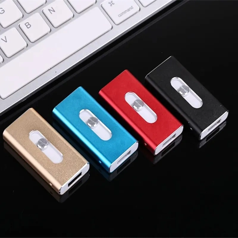 Logo personnalisé haute vitesse 4 en 1 coulissant rétractable intelligent Téléphone OTG USB 3.0 8 g clé USB Flash Pen Drives Pour le distributeur en ligne lecteur USB U disque