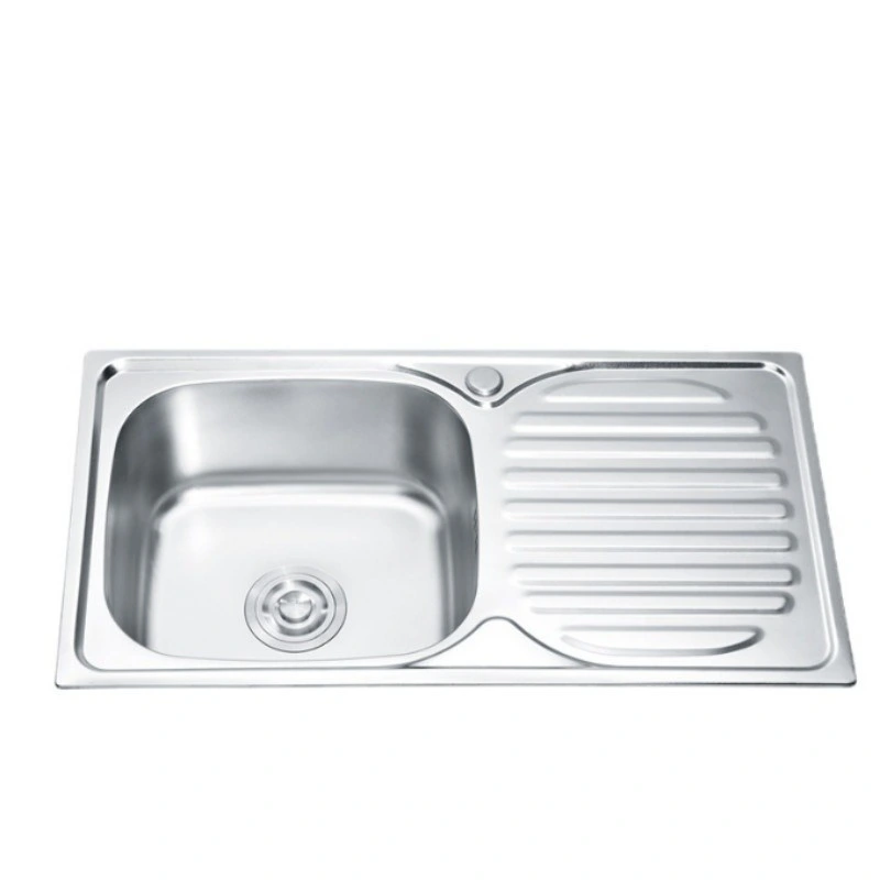 Kitchen Sink Stainless Steel Single Bowl Wls10050-D Kitchenware