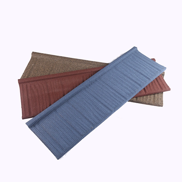 High Quality Heat Resisted Roman Style Synthetic Resin Color Stone Coated Metal Roof Tiles