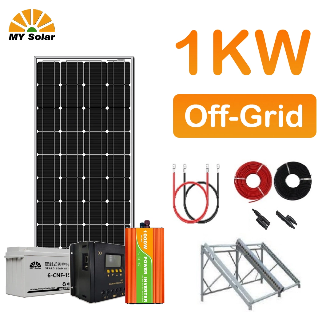 1KW 1 KW fuera de la red del sistema solar portátil