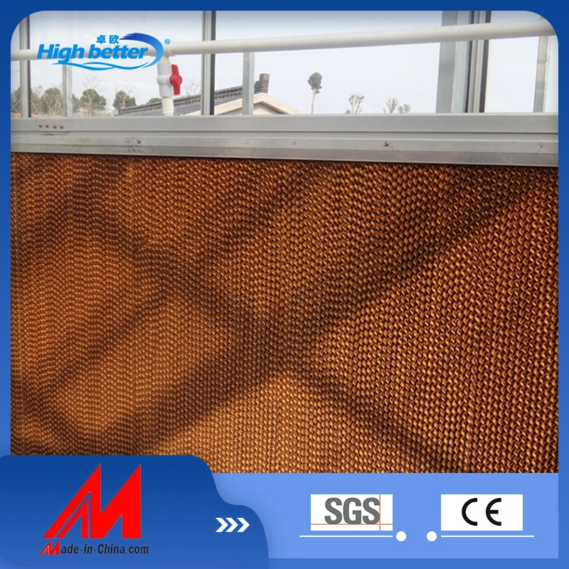 7090/5090/6090 almofada de resfriamento evaporativo para equipamentos de pecuária e de criação de aves Almofada Honeycomb do ar condicionado