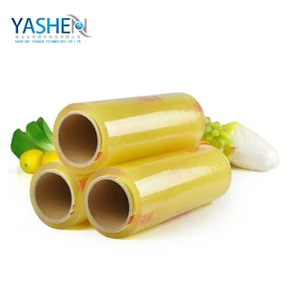 Food Grade Plastic Packaging Self Adhesive Vinyl Customized PVC Cling Film