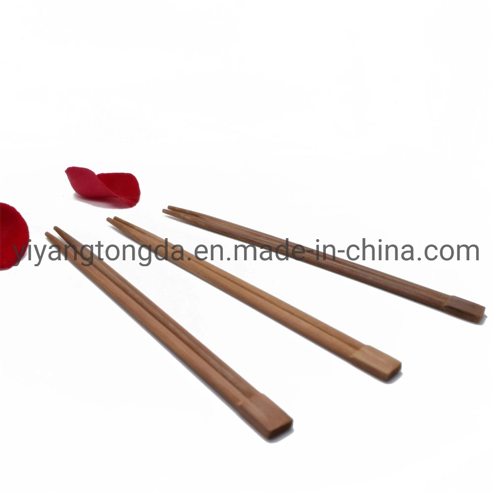 Handmade Natural Bamboo Chopsticks Healthy Chinese Carbonized Chop Sticks Tableware