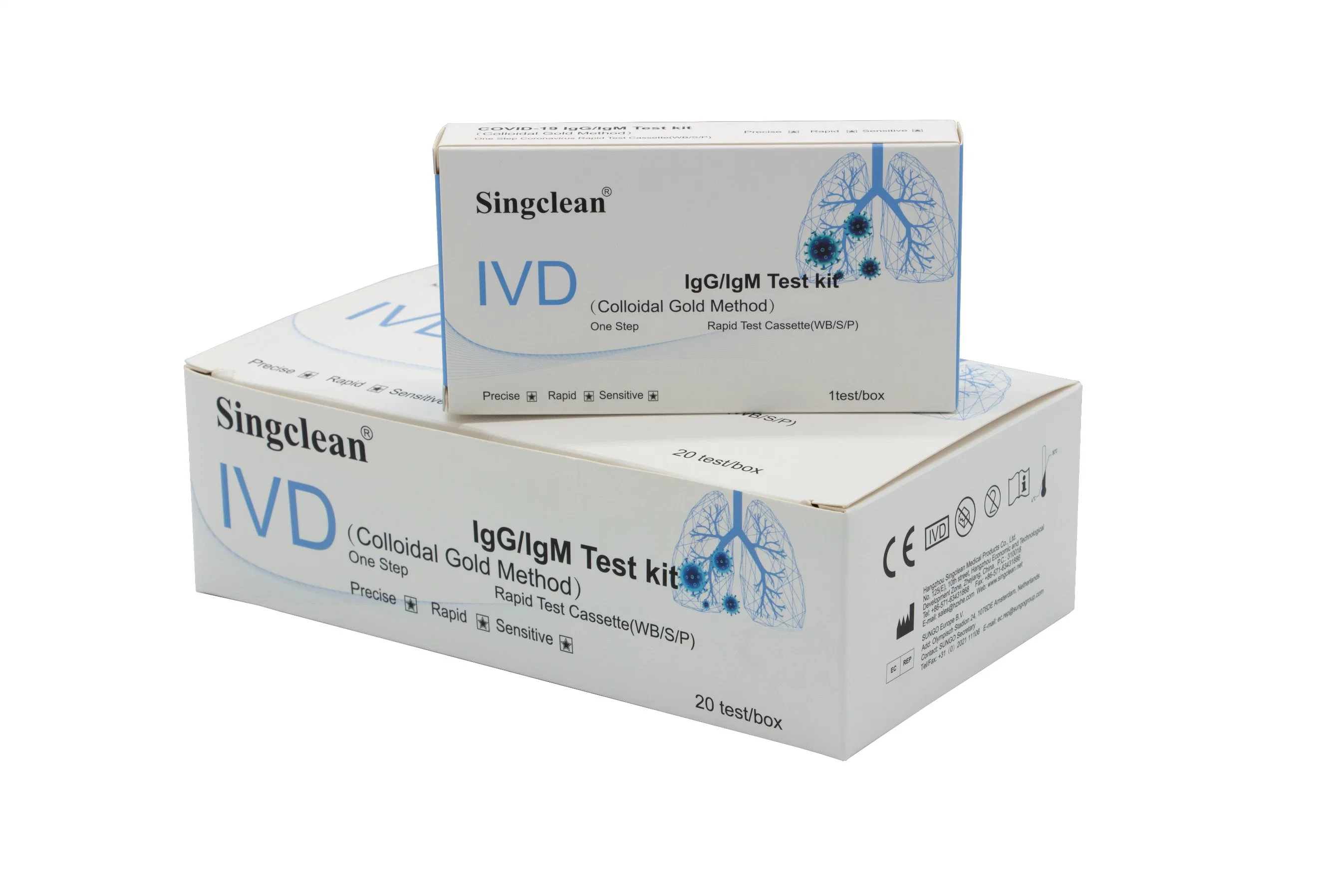 Anticuerpo/Kit de pruebas de diagnóstico Kits de prueba de anticuerpos Igg/anticuerpo Igm prueba de diagnóstico rápido