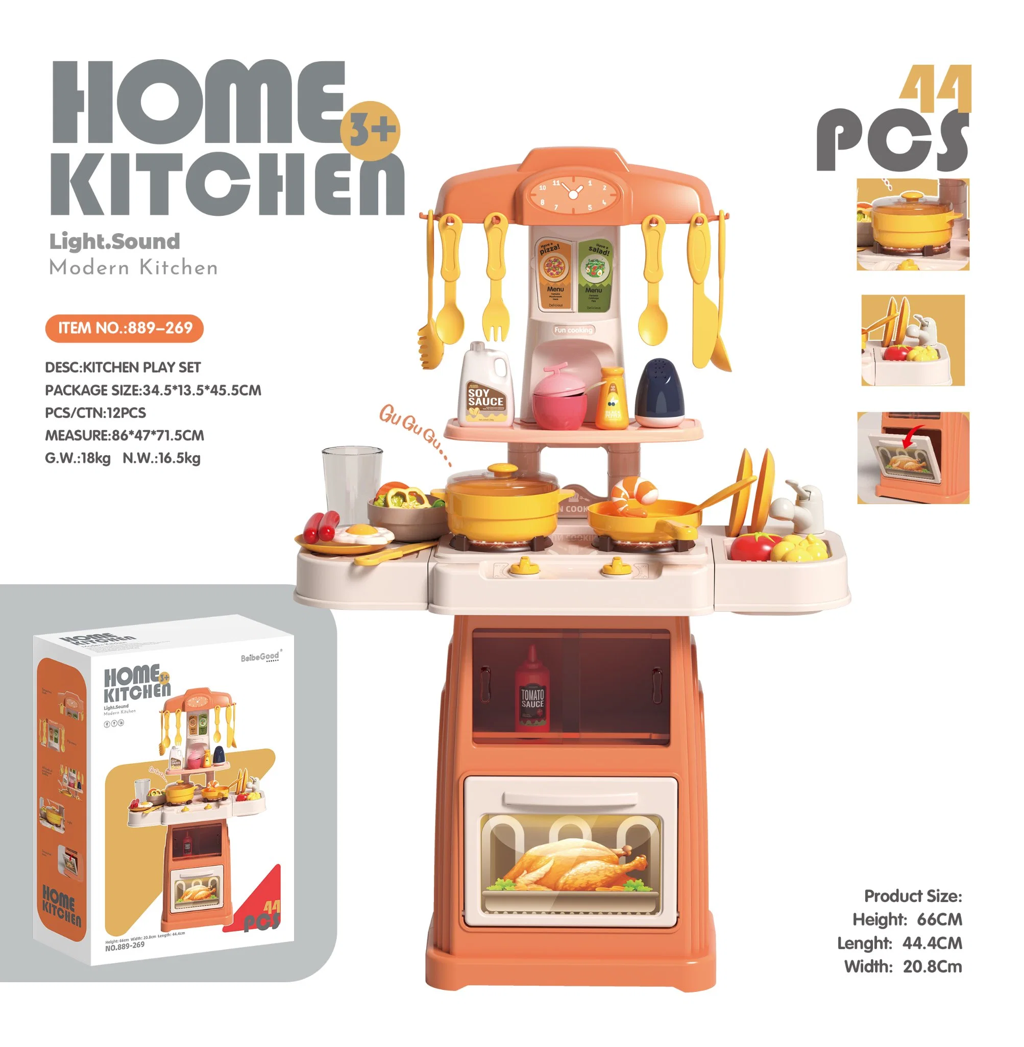 Kids Cooking Pretend Play Set Toy Kitchen Plastic Kitchen Toy Creative Birthday Gift DIY Girls Pretend Role Play Simulation Food Cookware Mini Kitchen Toys Real