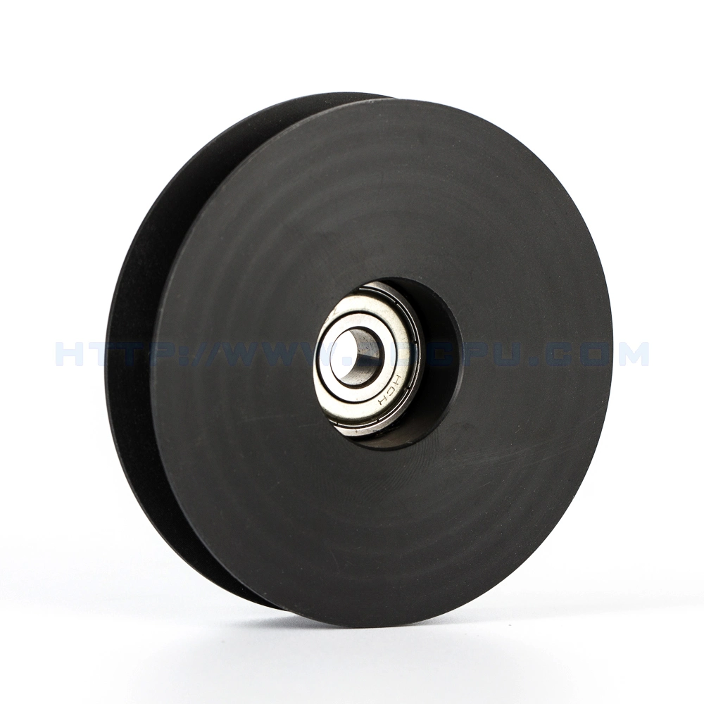 Custom Flat Nylon Plastic Pulley / Wire Rope Pulley / Small Mini Belt Pulley