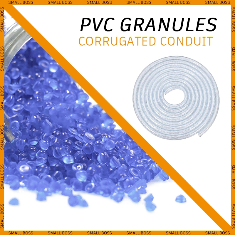 Soft PVC Granules Compound for Extrusion Anti-UV Plastic Pellets Corrugated Conduit