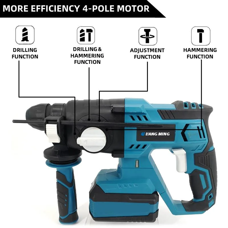 18V/20V Lithium Akku Reichweite Haushalt tragbare Akku-Bohrhammer