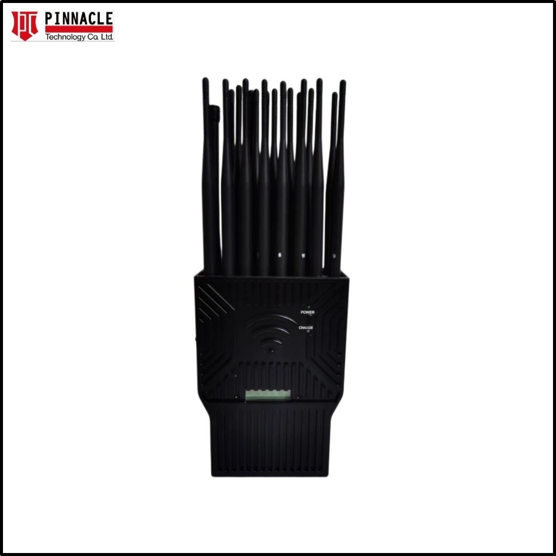 16-antennes GPS portable GSM Bluetooth signal Blocker 2g 3G 4G brouilleur de signal pour téléphone portable 5g WiFi 2,4G/5,8g