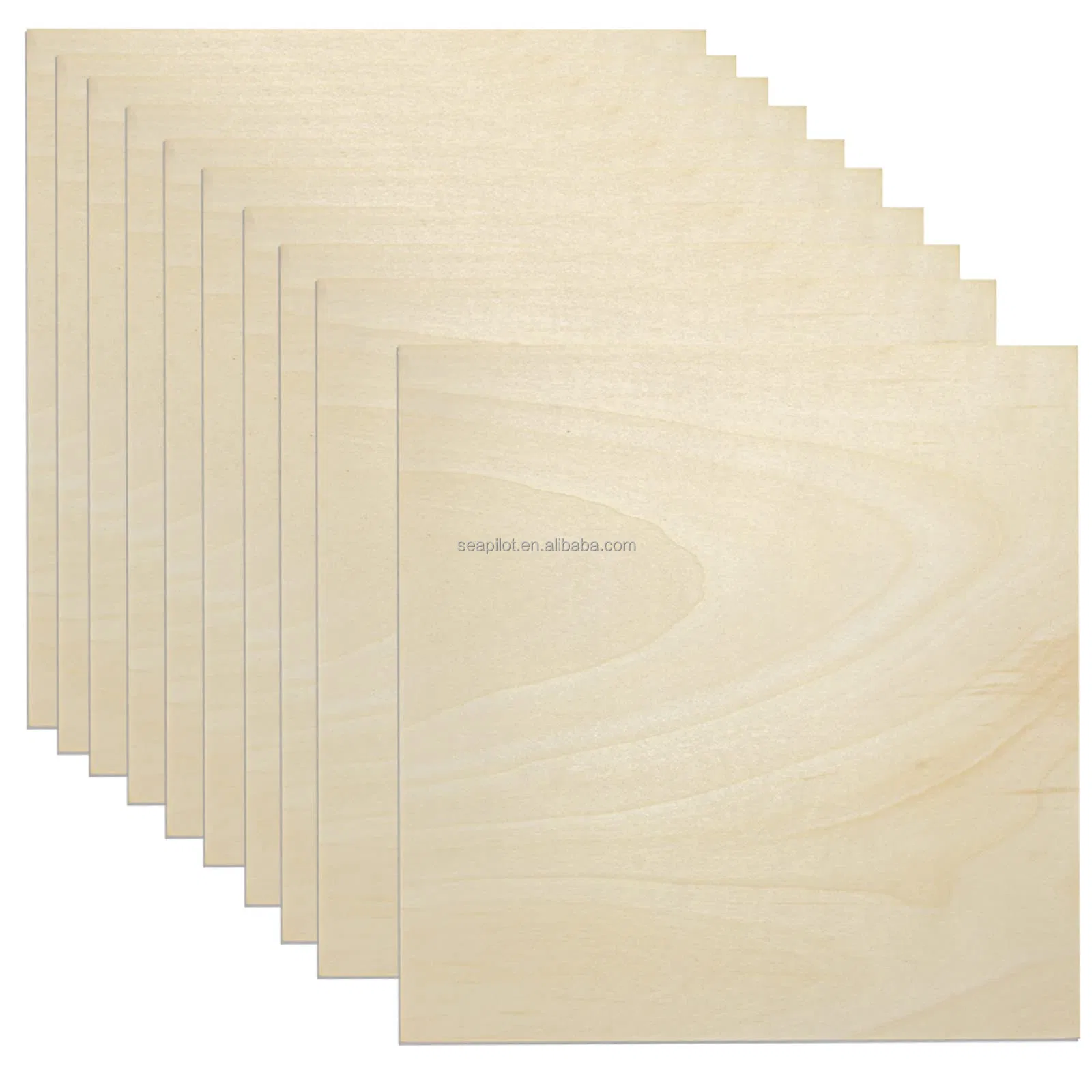 Unfinished Basswood Sheets 12 X 12 Inch Plywood for DIY Laser Cutting