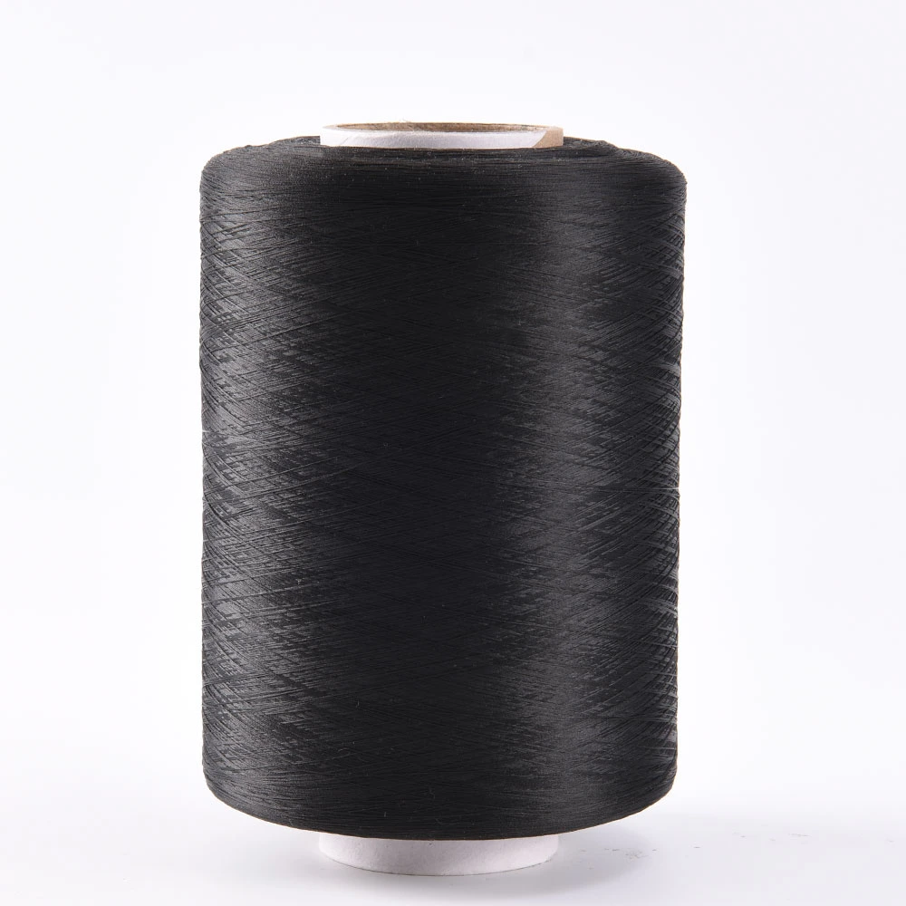 Wholesale Factory Dyed 70d/24f Black Drawn Nylon Textured Yarn