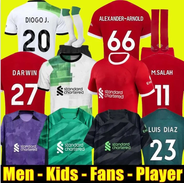 23 24 Soccer Jerseys Home Darwin Luis Diaz Alexander Football Tops Shirts