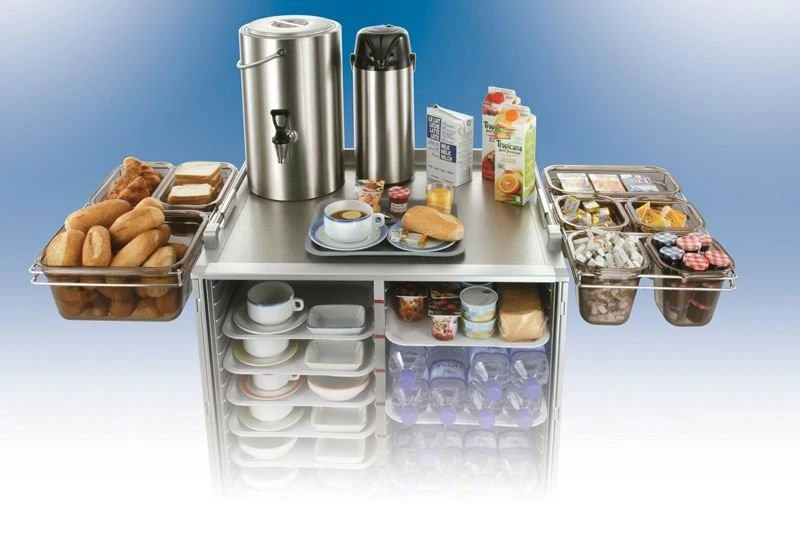 Hospital Stainless Steel Food Serving Cart (THR-FC003)