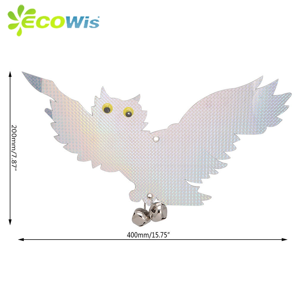 2 Packs 16 Inches Width Pest Control Holographic Bird Repellent Owls