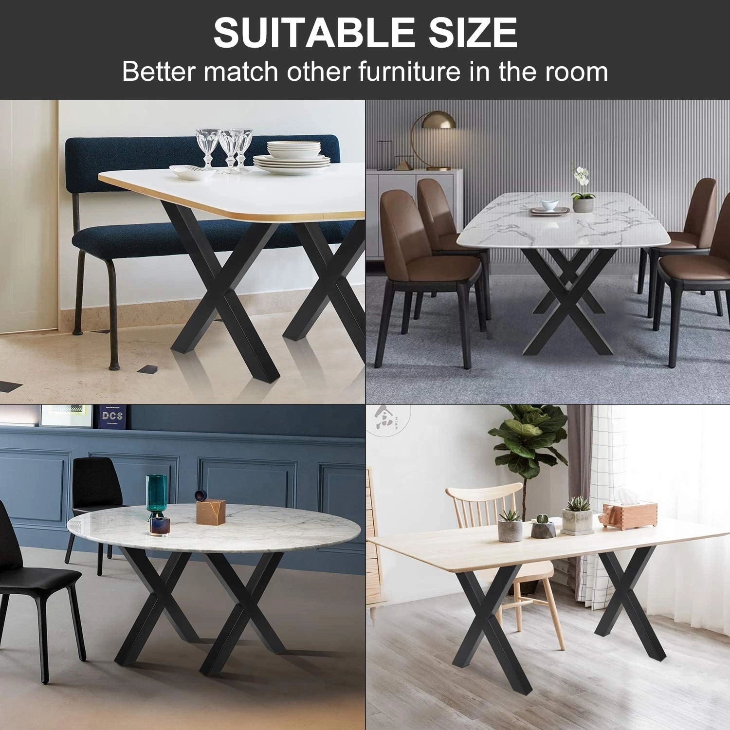 X-shape trestles Metal Dining Coffee Table legs Office Мебельные ножки Чугунные деревянные скамьи для наружной установки стойки с защитой от ржавчины, черные Для консольного стола DIY Parks Feet