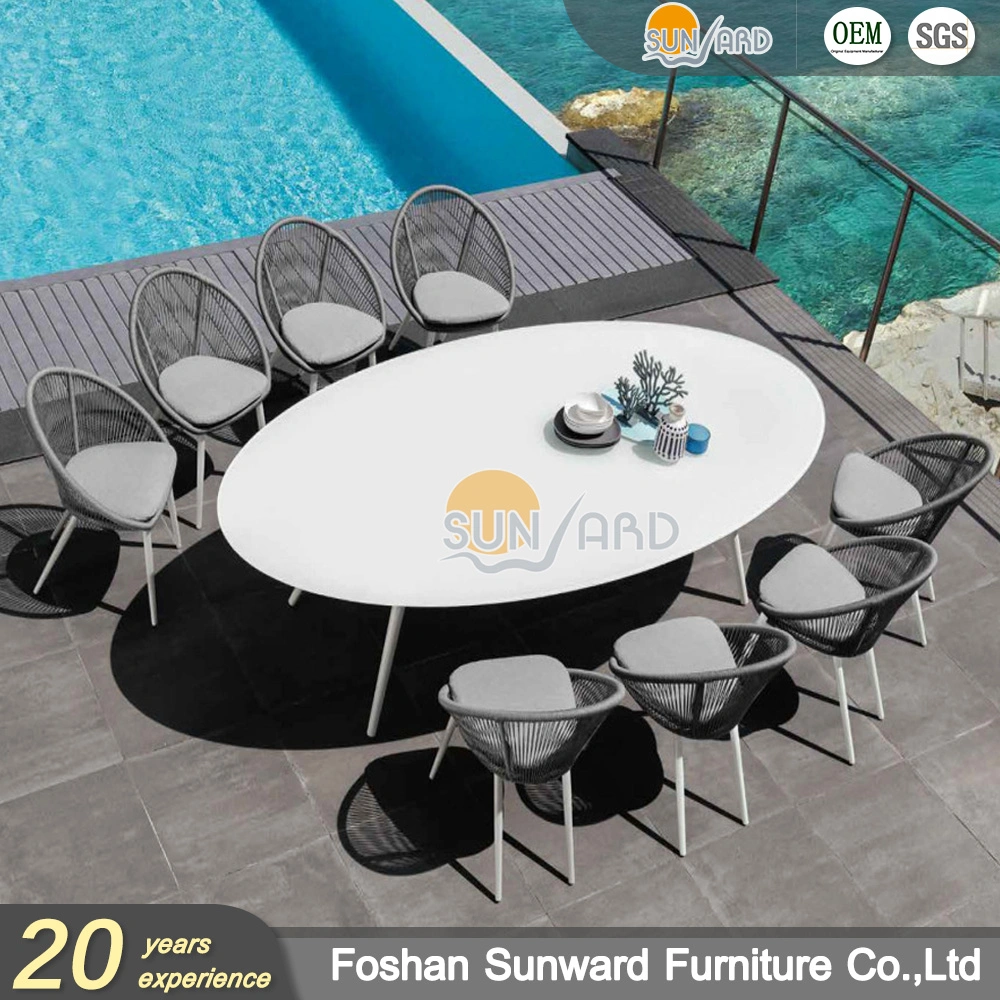 Modern Hot Sale Home Resort Hotel Wicker Rattan Rope Indoor and Outdoor Restaurant Dining Chair Furniture