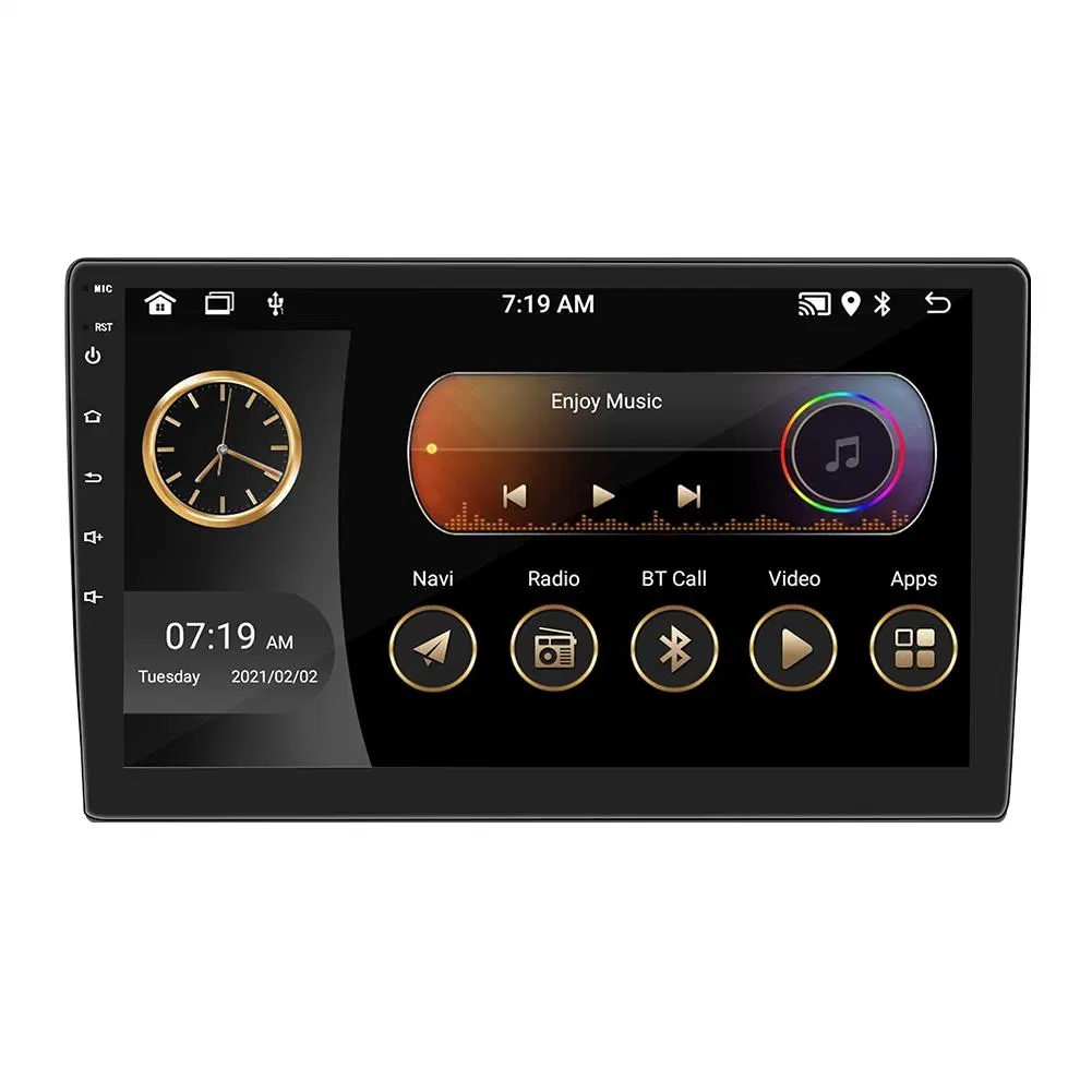 9-дюймовый 10-дюймовый автомобильный проигрыватель GPS Android WiFi Touch Auto Автомобильный мультимедийный проигрыватель видео стерео 2 DIN