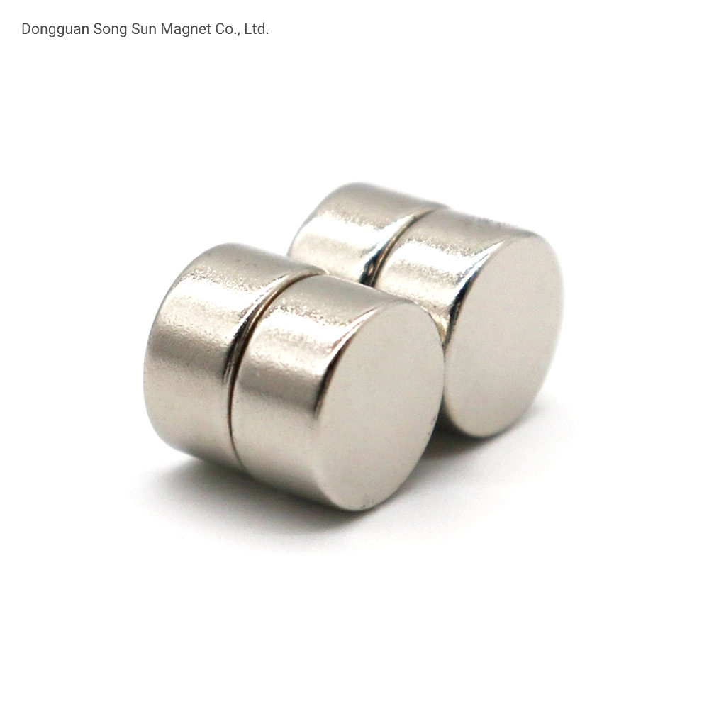 ISO/Ts 16949 Certificated Rare Earth Permanent Coated Mini Cylinder Neodymium Micro Magnet