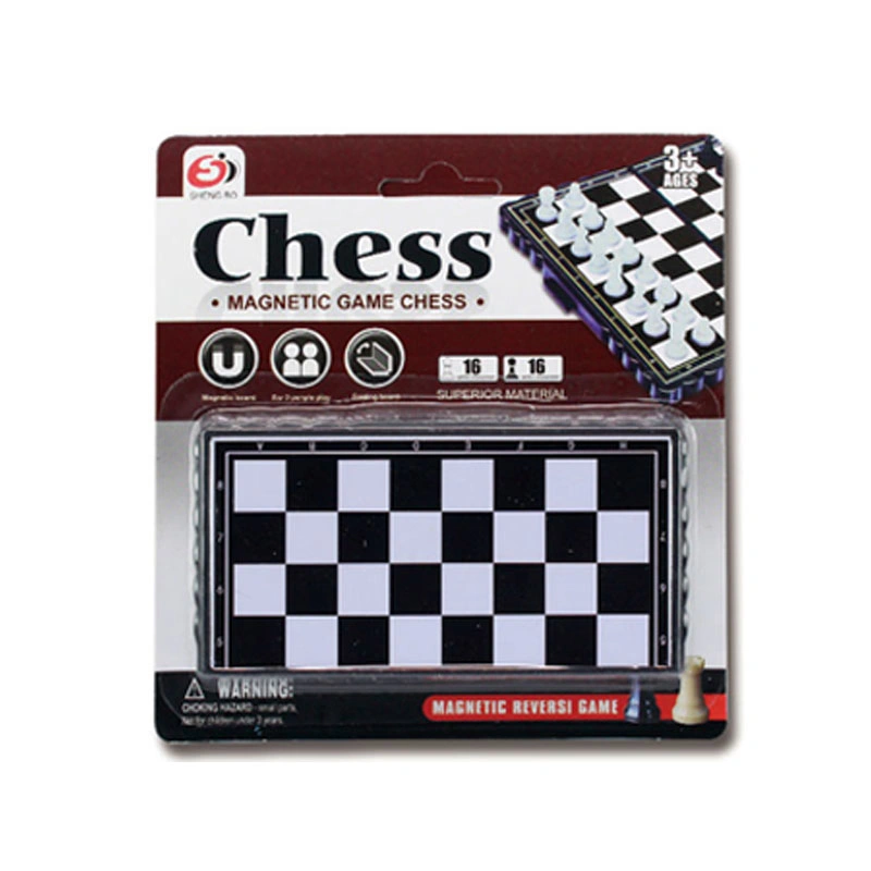 Classic Chess Early Education Puzzle Toy Magnetic Game Chess Mini Collapsible Board