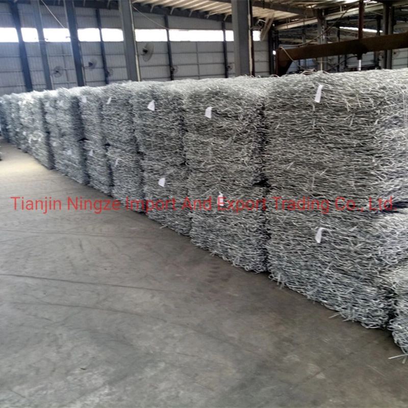 2 m * 0,5 m * 1 m 7 cm * 14 cm caixa de gabião galvanizada Gabion malha de Gabion Bakset retenção Parede Gabion