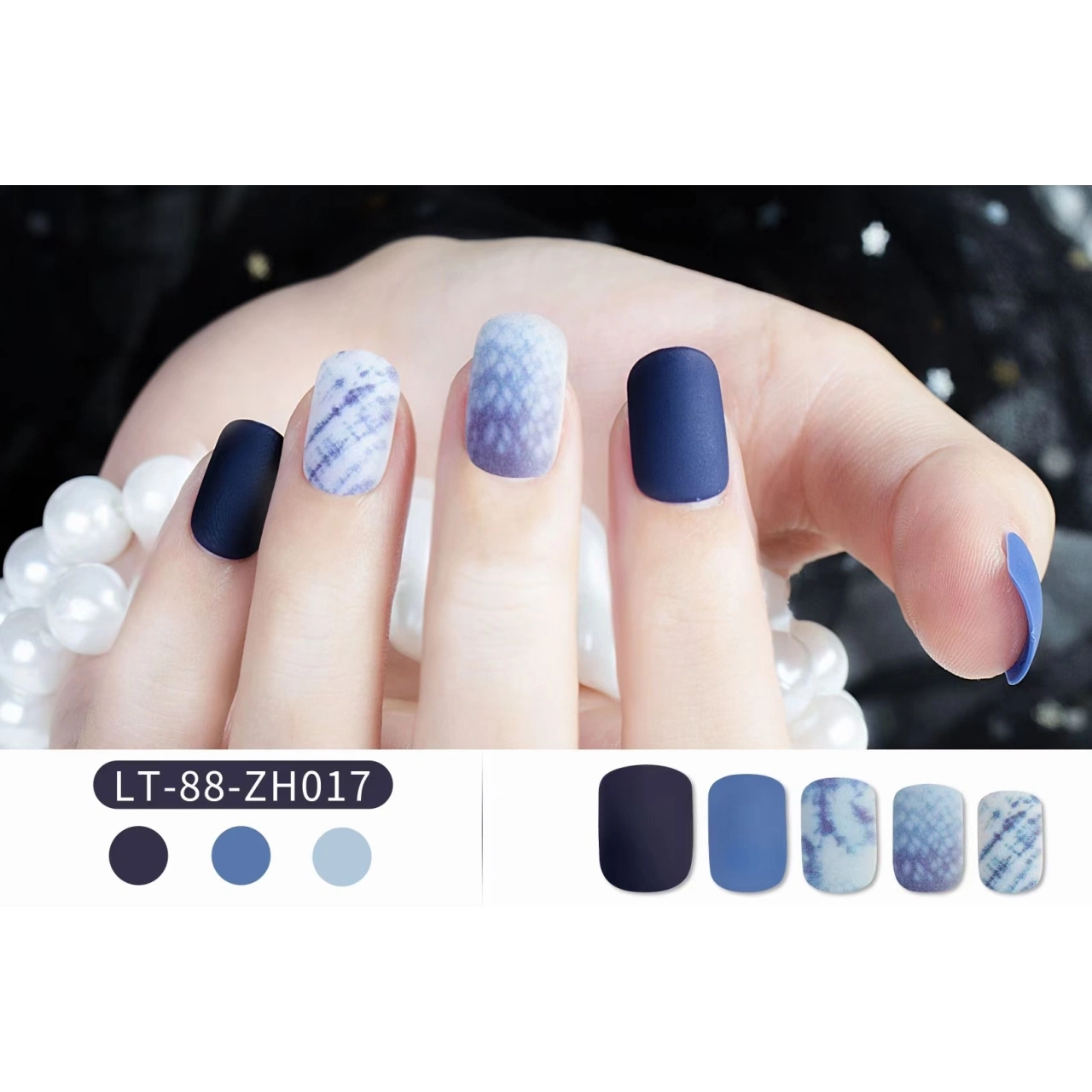 Wholesale/Supplier 24PCS Artificial Fingernails ABS Plastic Beauty Nails for Nail Art