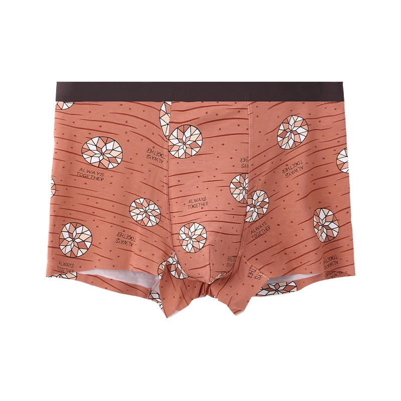 Fashion Print Modal Antibacterial Boxers Thin Men's Underwear