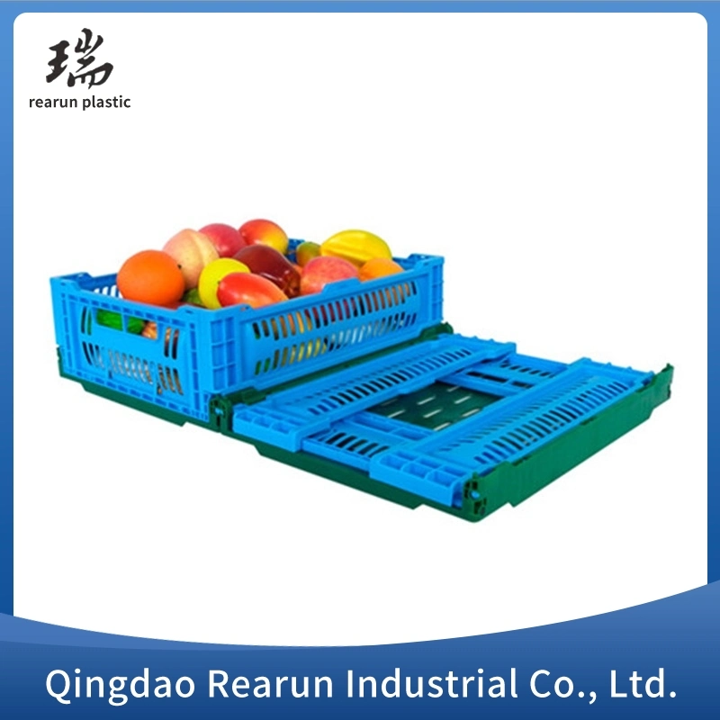 Plastic Folding Basket Fruit Basket Vegetable Frame Folding Turnover Box Frame Supermarket Fruit Store Display Shelf