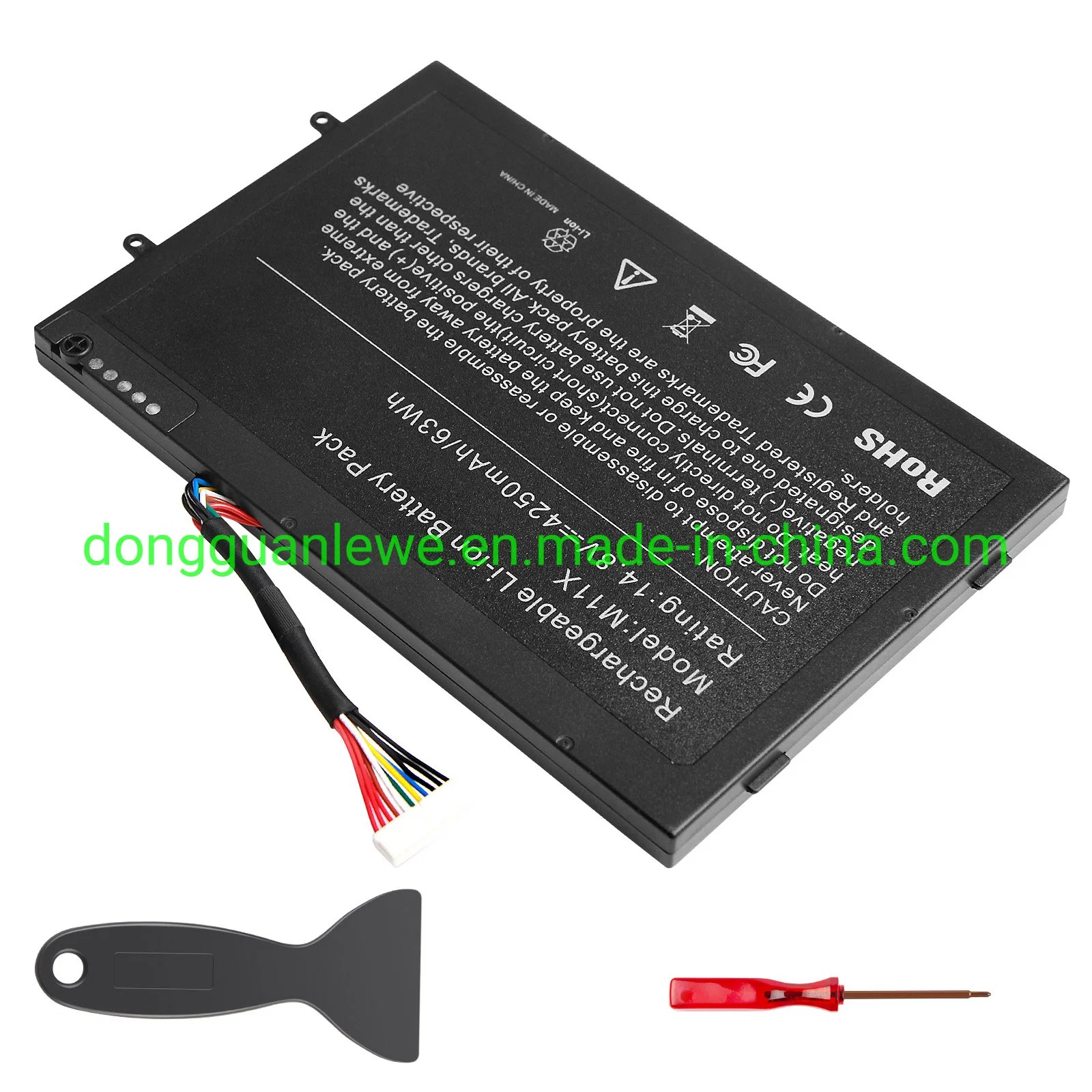 Rechargeable Compatible Li-Polymer Batteries Replacement for DELL Alienware M11X 14.8V 63wh Notebook Computer Laptop Battery