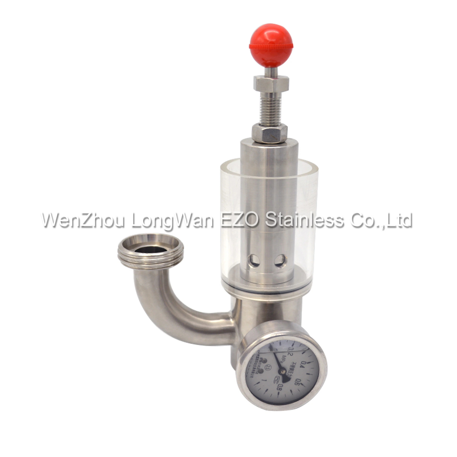 Stainless Steel 316L Clamped in-Line Safety Valve Polished