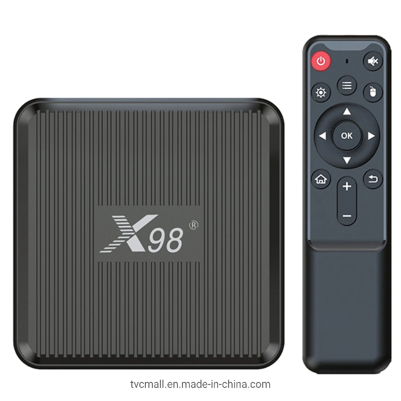 X98q 1g+8g Smart TV Box Android 11 Amlogic S905W2 4K 2.4G 5g Wifi H. 265 lecteur multimédia 4K décodeur vidéo 3D avec prise eu