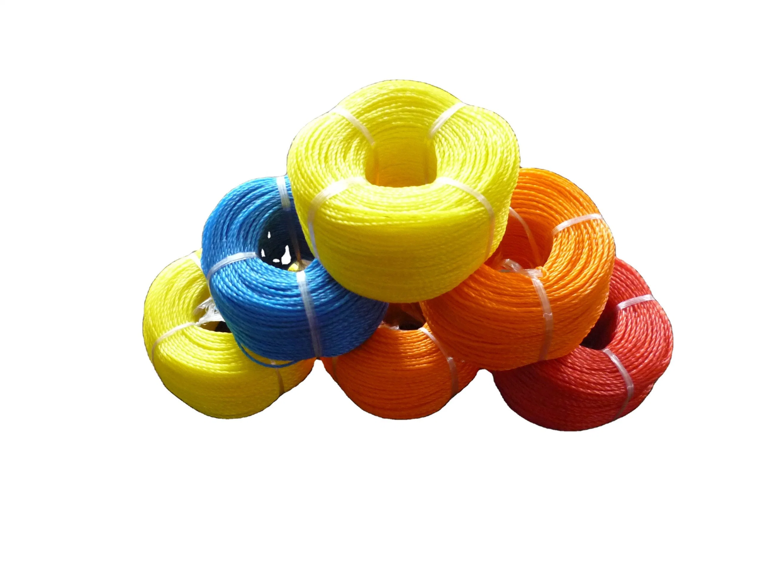 1 2 3 4 Strands PP PE Twisted Rope Polypropylene Split Film Rope Packing Rope