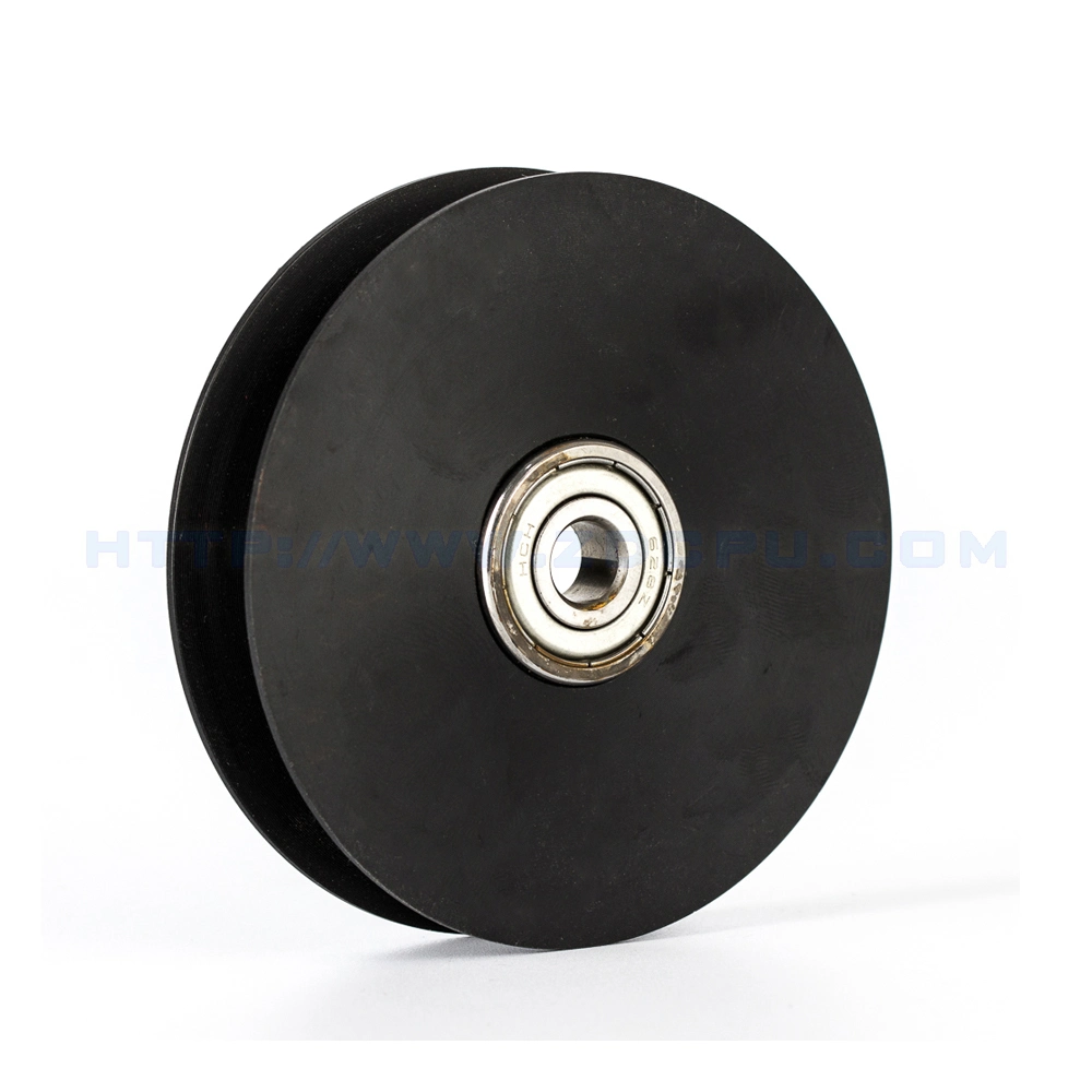 Custom Flat Nylon Plastic Pulley / Wire Rope Pulley / Small Mini Belt Pulley