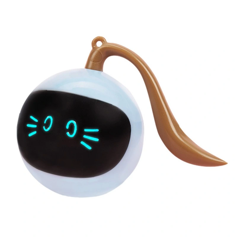 2021 New 1000mAh Smart Jumping Ball USB Electric Rotating Rolling Jumping Cat Pet Product Toy