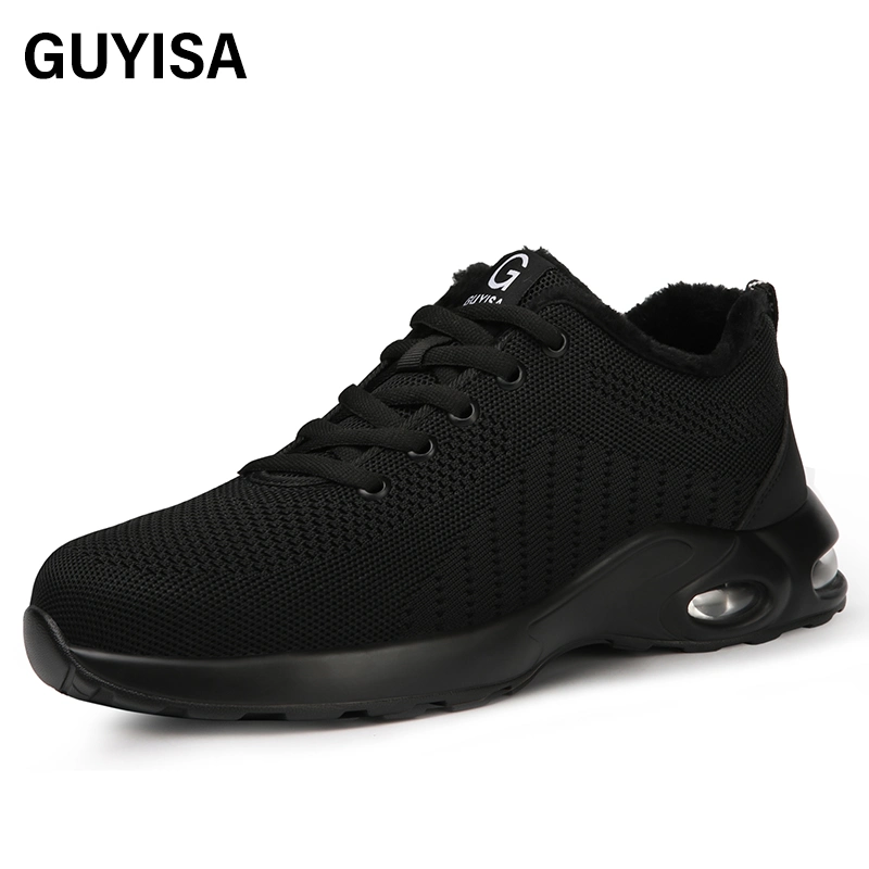 Guyisa High Quality Safety Shoes Steel Toe PU Bottom Outdoor Work Sports Safety Shoes for Men