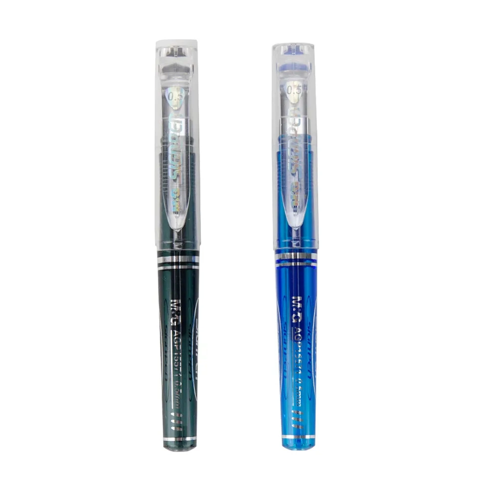 Economic Mini Jumbo Gel Pen Transparent Smooth Writing 0.5mm Stick Gel Ink Pens with Comfortable Textured Ergonomic Grip